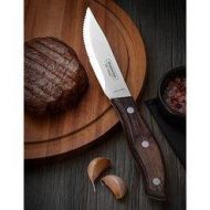 Swan Jumbo Polywood Steak Knife; Light Black Handle