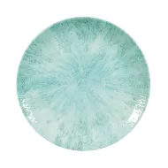 Churchill Studio Prints Stone Vitrified Porcelain Aquamarine Round Coupe Plate 26cm