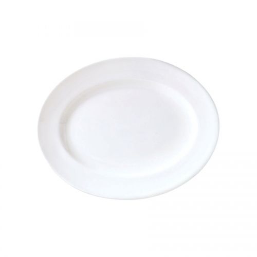 Monaco Vogue Plate Oval White 28cm