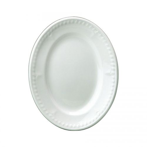 Buckingham Plate Oval White 25.4cm