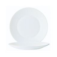 Plain White Opalware Plate 25cm