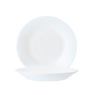 Plain White Opalware Plate Soup Plate 23cm