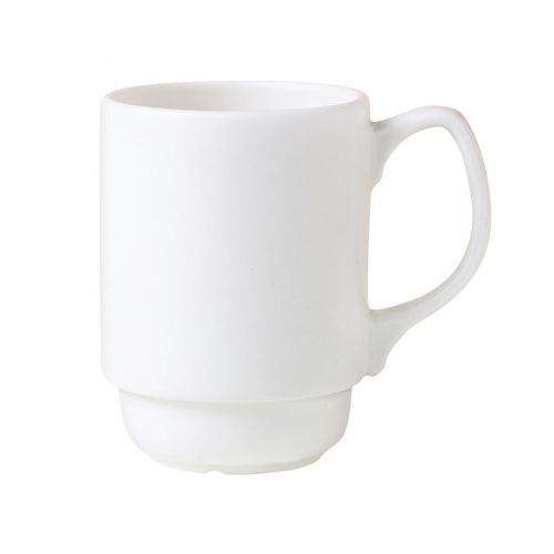 Monaco Mug White Stackable 26cl