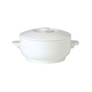 Simplicity Soup Bowl White Covered 42.5cl