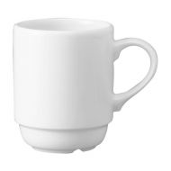 Whiteware Mug Stackable 28cl