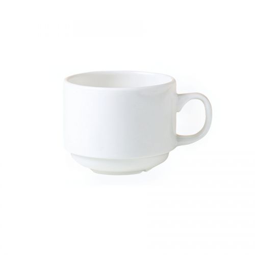 Monaco Cup White Stackable 17cl