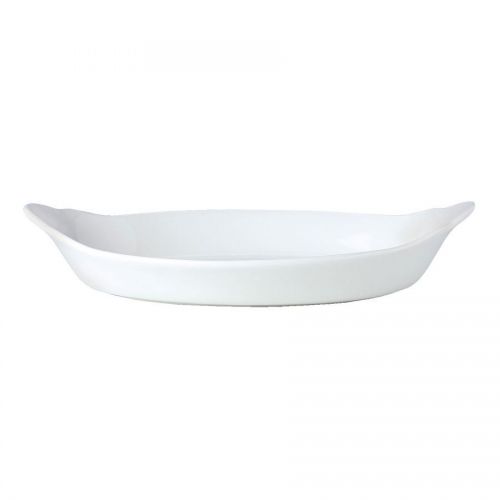 Simplicity Dish Eared Oval White 19 x 34cm 1ltr