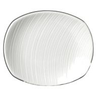 Spyro Plate Rectangular White 15.25cm