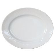 Spyro Plate Oval White 28cm