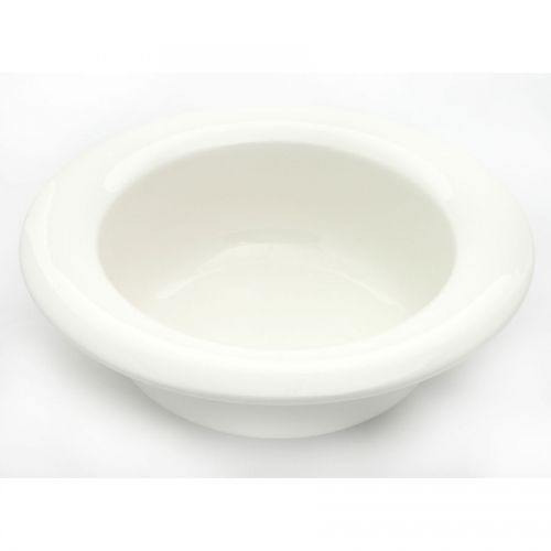 Dignity Bowl Wide Rim White 19.5cm Ceramic