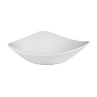 Lotus Bowl Triangular White 37cl