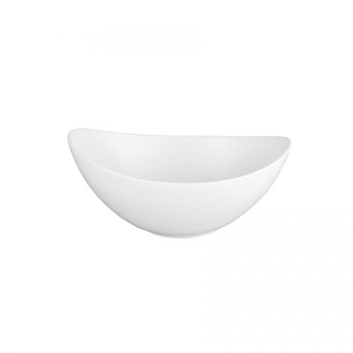 Moonstone Bowl Oval White 11 x 14cm 28.5cl