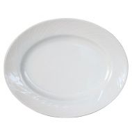 Spyro Plate Oval White 33cm