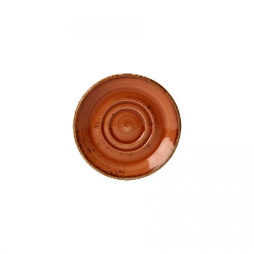 Steelite Craft Double Well Saucer 11.75cm Terracotta