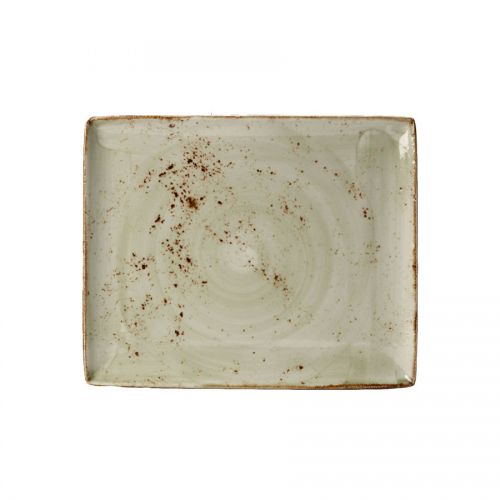 Steelite Craft Rectangular Two Plate Green