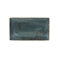 Steelite Craft Rectangular Three Plate Blue