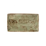 Steelite Craft Rectangular Three Plate Green