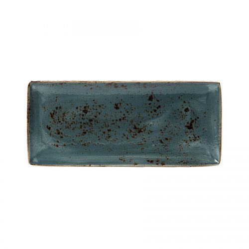 Steelite Craft Rectangular Four Plate Blue