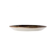 Craft Brown Saucer Double Well Slimline 16.5cm