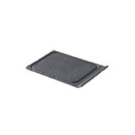 Basalt Collection Small Grooved Tray Black