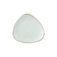 Stonecast Duck Egg Blue Triangle Plate 26.5cm