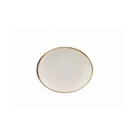 Stonecast White Orbit Oval Coupe Plate 7.75 inch