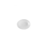 Orb Oval Plate 19.5 x 15 x 2.5cm White