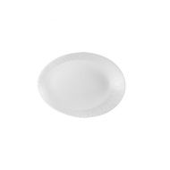 Orb Bamboo Oval Plate 34.6 x 26.3 x 5cm White