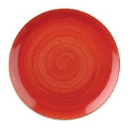 Stonecast Berry Red Coupe Plate 10 inch