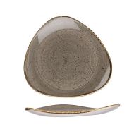 Stonecast Peppercorn Grey Triangle Plate 31.1cm