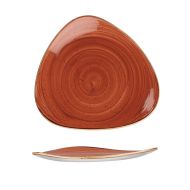 Stonecast Spiced Orange Triangle Plate 31.1cm