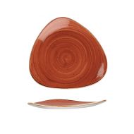 Stonecast Spiced Orange Triangle Plate 26.5cm