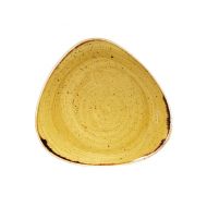 Mustard Seed Yellow Triangle Plate 22.9cm