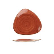 Stonecast Spiced Orange Triangle Plate 22.9cm