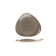 Stonecast Peppercorn Grey Triangle Plate 19.2cm