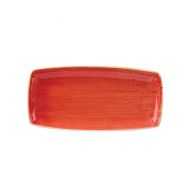 Stonecast Berry Red Oblong Plate 11 inch