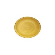 Stonecast Mustard Seed Oval Coupe Plate 19.2cm