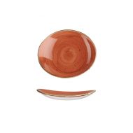 Stonecast Spiced Orange Oval Plate 19.7cm