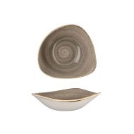 Stonecast Peppercorn Grey Triangle Bowl 18.5cm