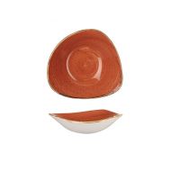 Stonecast Spiced Orange Triangular Bowl 18.5cm