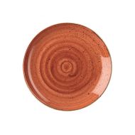 Stonecast Spiced Orange Coupe Plate