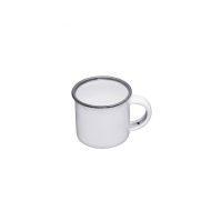 Living Nostalgia Enamel Mug - White/Grey