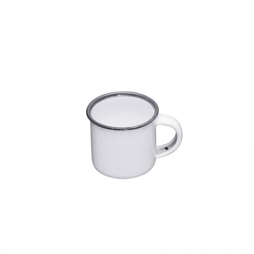 Living Nostalgia Enamel Mug - White/Grey