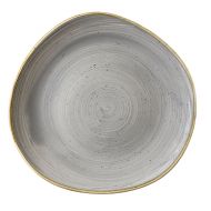 Stonecast Grey Organic Round Plate 11inch