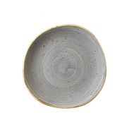 Stonecast Grey Organic Round Plate 8inch