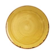 Stonecast Mustard Seed Yellow 12inch Coupe Plate