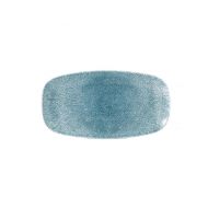 Topaz Blue Chefs' Oblong Plate 11inch