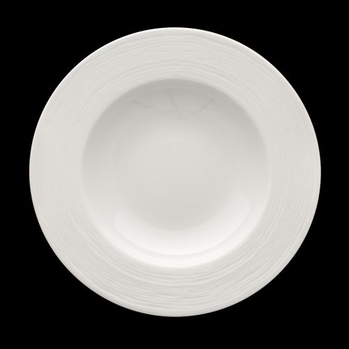 Creme Rousseau Rimmed Bowl 30cm / 12in