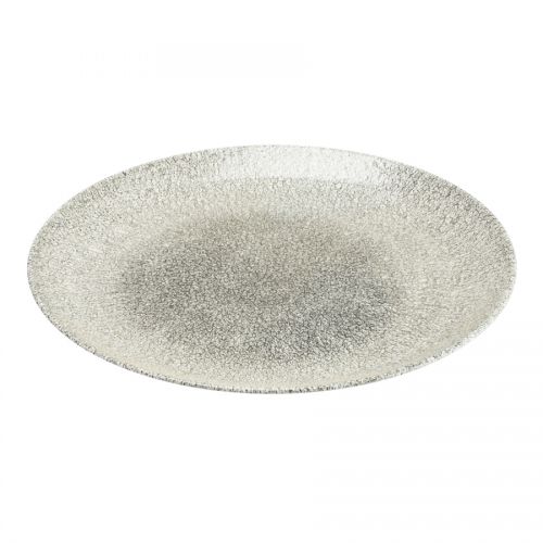 Raku Quartz Black Coupe Plate 11 Inch