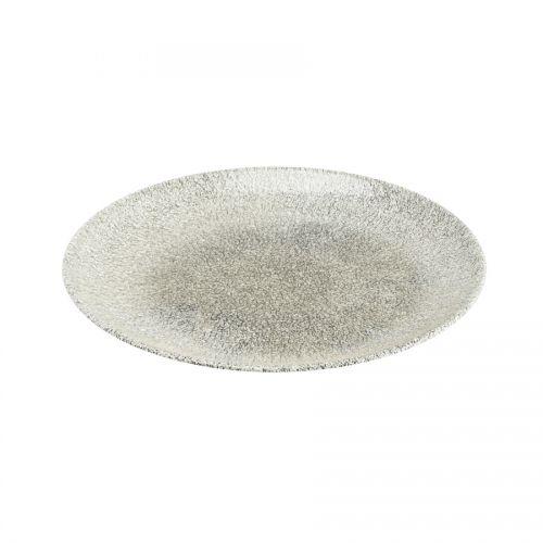 Raku Quartz Black Coupe Plate 10 Inch